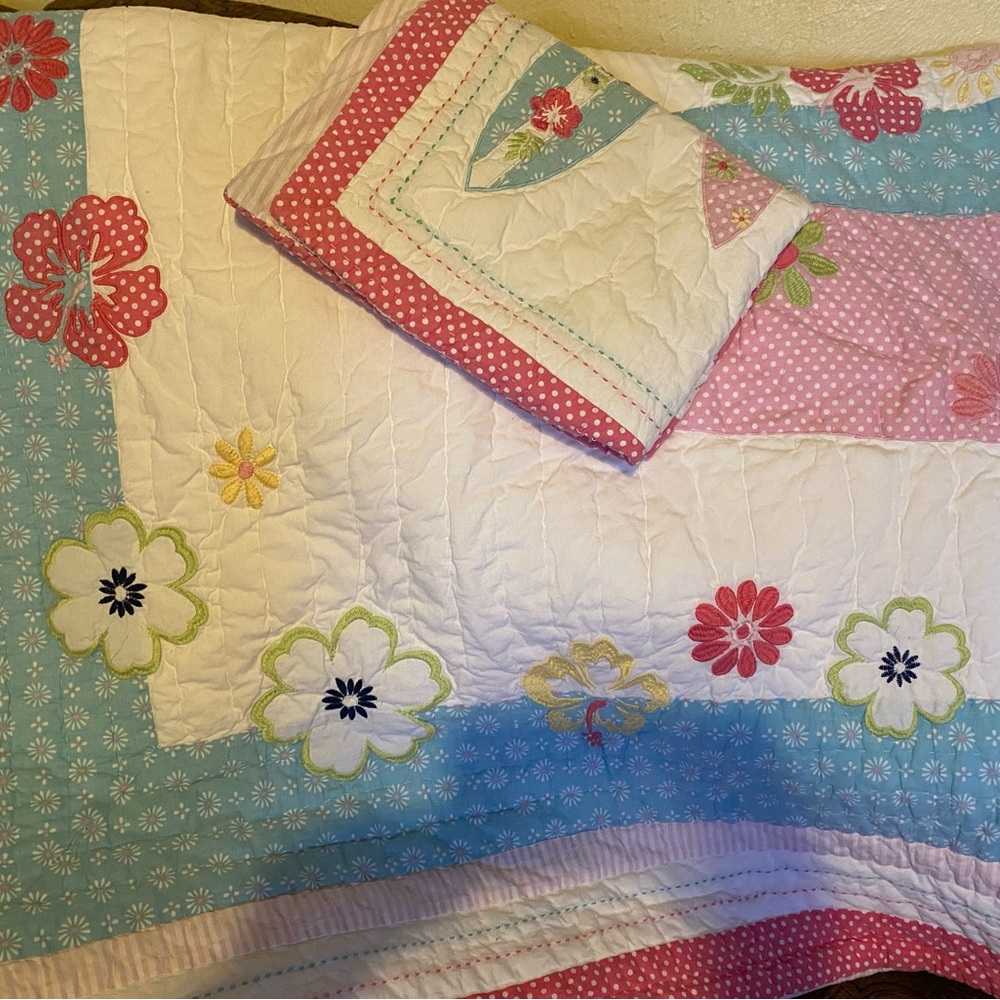 Pottery Barn Kids comforters/sham set, Twin size